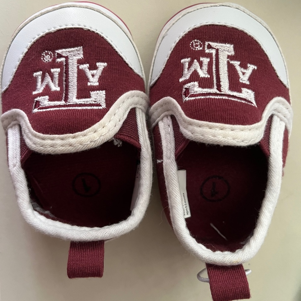 Texas A&M Baby Shoes